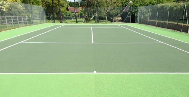 Painting Tennis Courts  in Church End