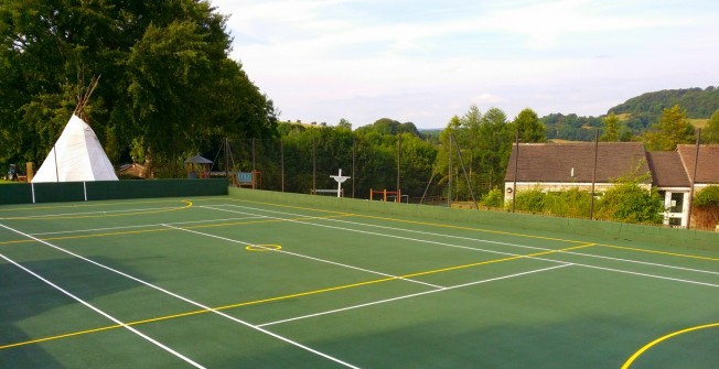 Outdoor Netball Surfaces in Langley