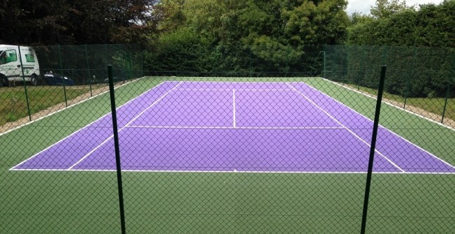 Tennis Court Resurfacing in Church End